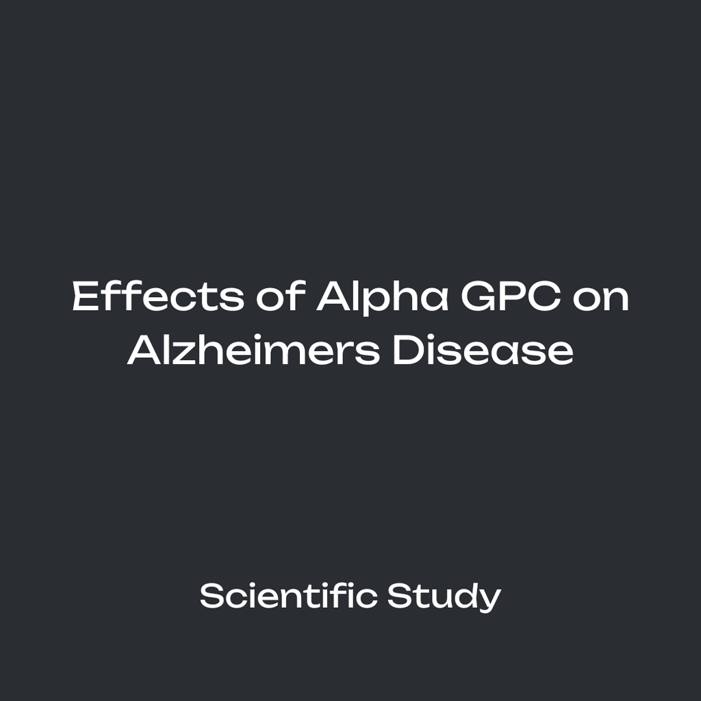 Effects of Alpha GPC on Alzheimers Disease