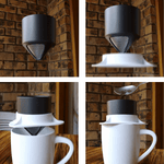 Reusable Coffee Filter/Dripper 2.0 For Pour Over Coffee - Double Shot Espresso